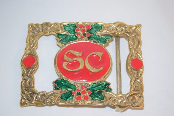 HRSC Exclusive Santa Billy's Brass Celtic Buckle For 4 Inch Belt