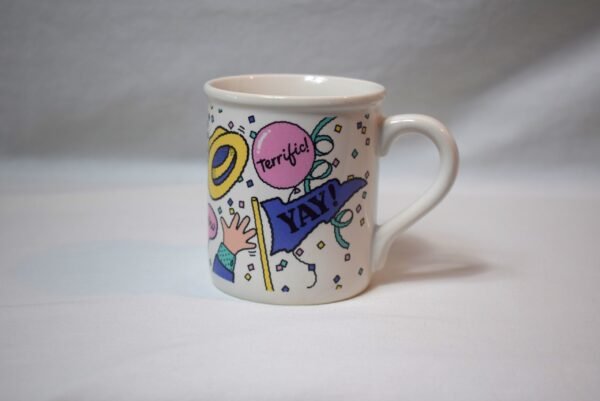 Vintage 1985 Hallmark Mug Mates Celebration Coffee Cup Mug - Image 3