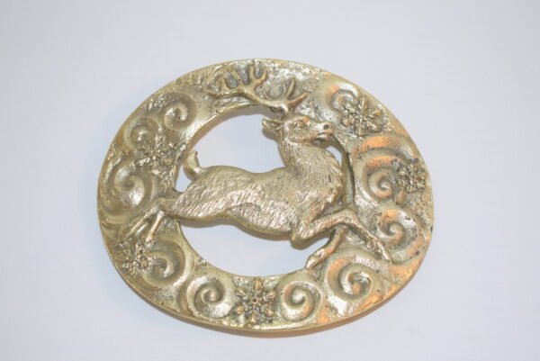 HRSC Exclusive Brass Blitzen Blizzard Buckle for 3 Inch Belt
