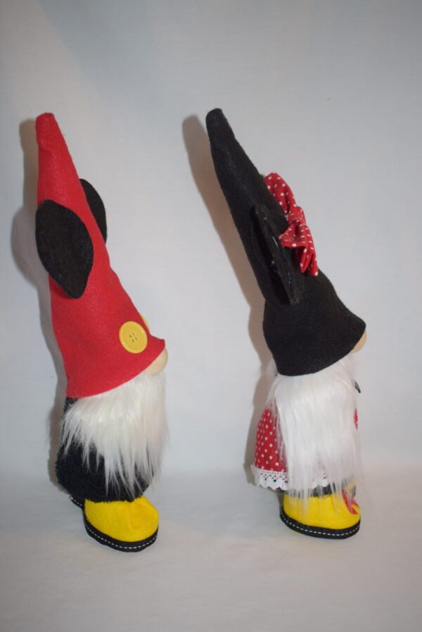 Our Daily Gnome Crafts Felt Minnie Mouse and Mickey Mouse Figures - Image 2