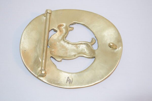 HRSC Exclusive Brass Blitzen Blizzard Buckle for 3 Inch Belt - Image 2