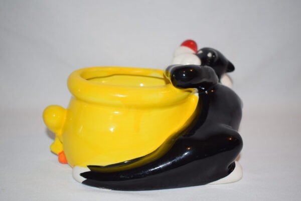 Vintage Warner Bros Sylvester Tweety Bird Ceramic Planter Looney Tunes - Image 4