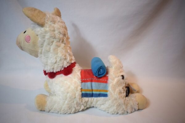 2019 FAO Schwarz 11 inch Llama Alpaca Plush with Rainbow Blanket - Image 2