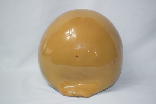 Large Porcelain Amber Orb Owl Figurine EUC - Image 3