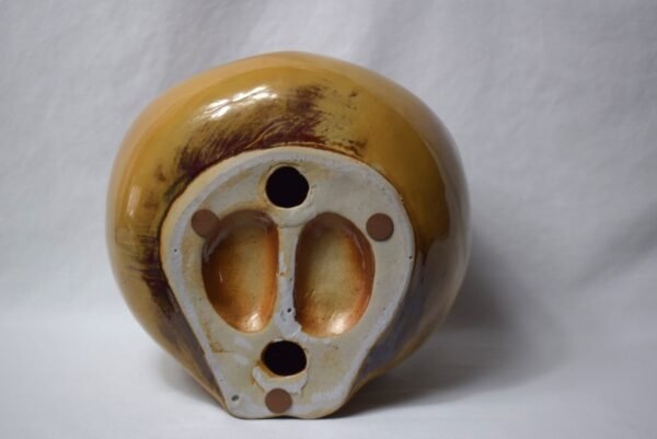 Large Porcelain Amber Orb Owl Figurine EUC - Image 5