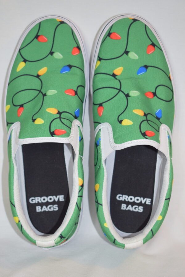 Groove Bags Christmas Lights Slip On Shoes Men 7M Women 9W