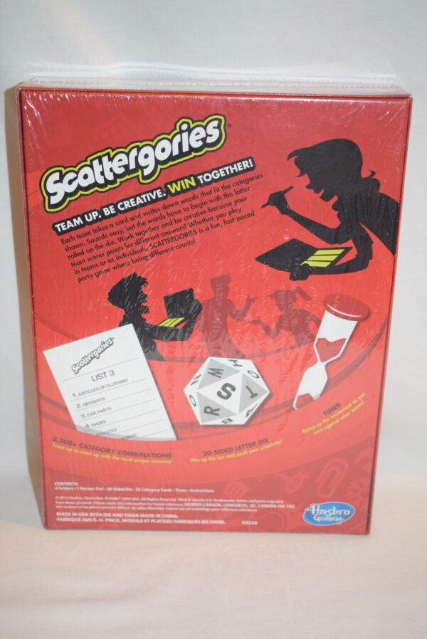 NIP 2013 Hasbro Scattergories Game Of Categories 2-4 Teams Family Fun Night - Image 2