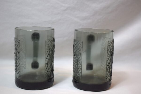 Pair Vintage McDonalds Smoke Glass Captain Crook Mugs Cups McDonaldland - Image 2