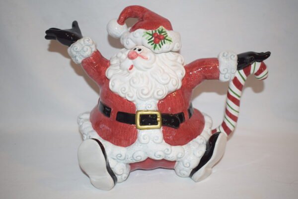 2019 Fitz & Floyd Yuletide Holiday Santa Claus Tea Pot Christmas In Original Box