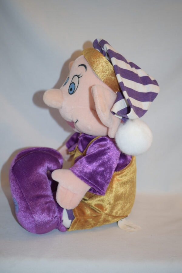 Disney Store Christmas Dopey Plush Snow White Dwarf Elf Jingle Hat - Image 4