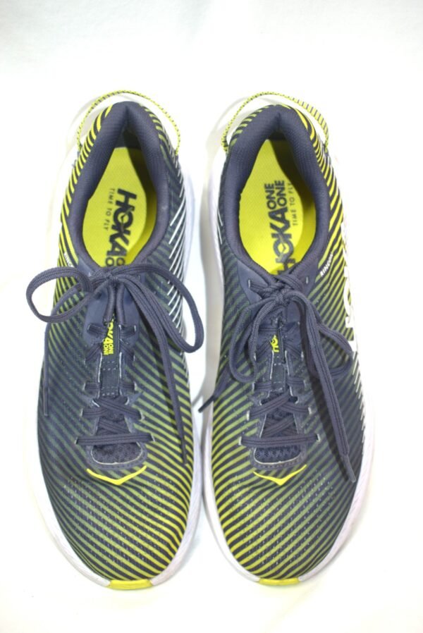 Mens Hoka One One Rincon 2 Athletic Shoes Size 11.5 Gray Yellow White
