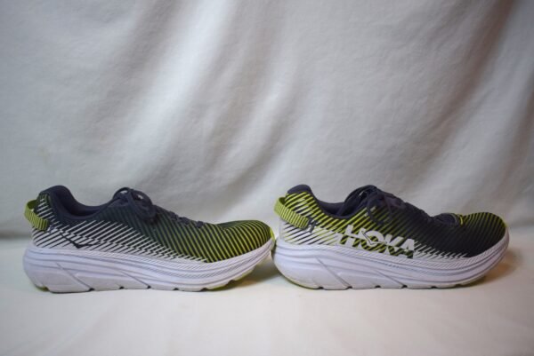 Mens Hoka One One Rincon 2 Athletic Shoes Size 11.5 Gray Yellow White - Image 4