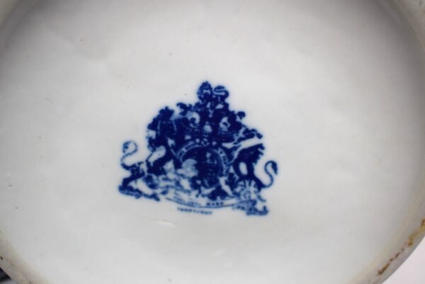 Large Vintage Victoria Ware Stoneware Teapot Fixed Handle Transferware - Image 4