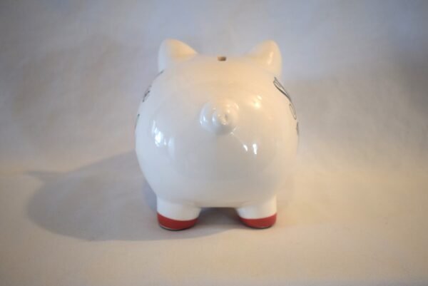 Vintage Prinz Shoe Fund Pig with Lipstick Piggy Bank with Stopper - Image 4