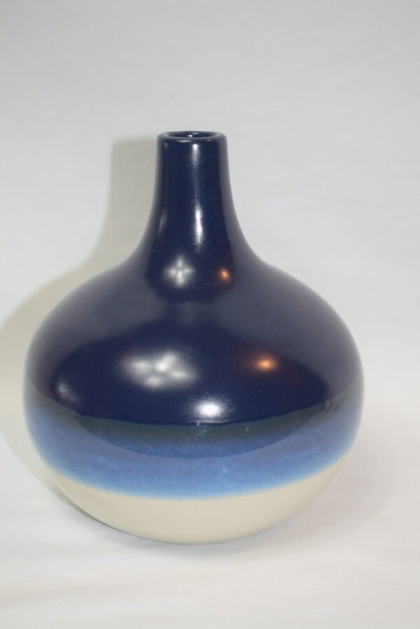 2014 Target Blue and Beige Pottery Vase