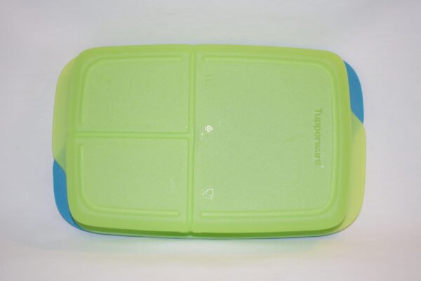 Tupperware Lunch-It Divided Container with Lid Blue Green - Image 3