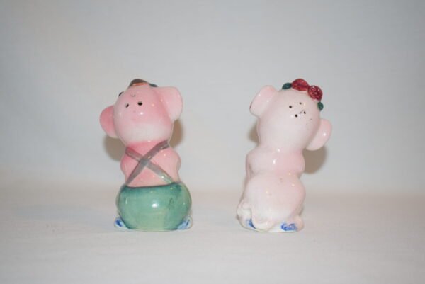 Vintage Japan Pink Monkey Salt and Pepper Shaker - Image 3