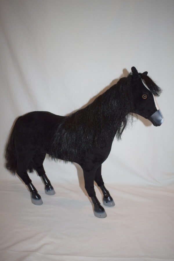 Big 19 inch Articulated Black Horse Toy Figure - Image 3