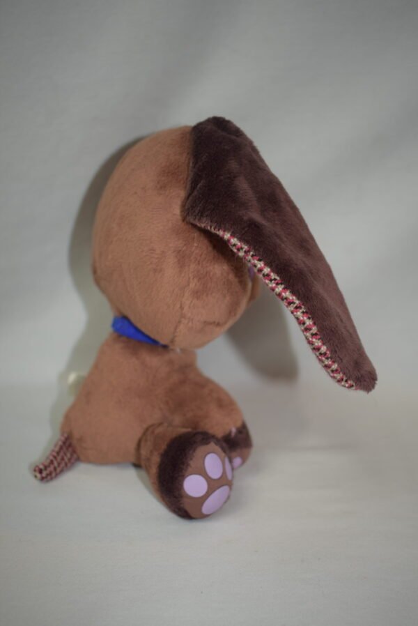 2007 Hasbro Littlest Pet Shop LPS 8 inch Brown Dachshund Plush with LPS Collar - Image 2