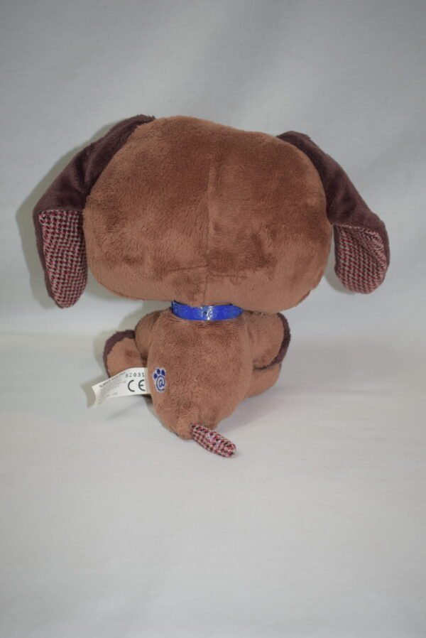 2007 Hasbro Littlest Pet Shop LPS 8 inch Brown Dachshund Plush with LPS Collar - Image 3