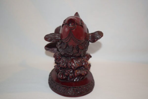VTG Red Resin Koi Fish Figure with Chinese Coin Scales Goldfish EUC - Image 2