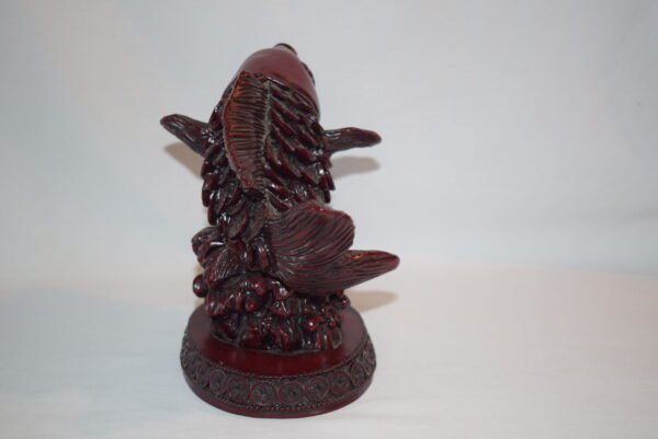 VTG Red Resin Koi Fish Figure with Chinese Coin Scales Goldfish EUC - Image 4