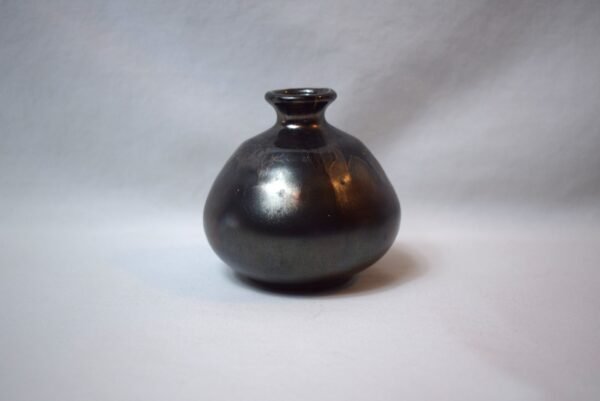 Folk Art Special Selection HongShan Kiln Vase Iridescent Black Drip - Image 2