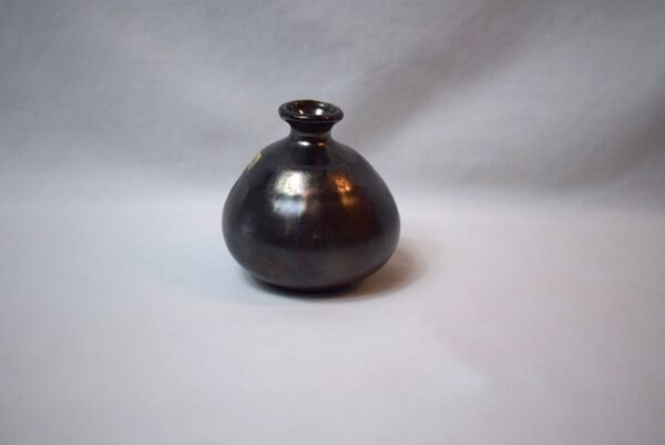 Folk Art Special Selection HongShan Kiln Vase Iridescent Black Drip - Image 5