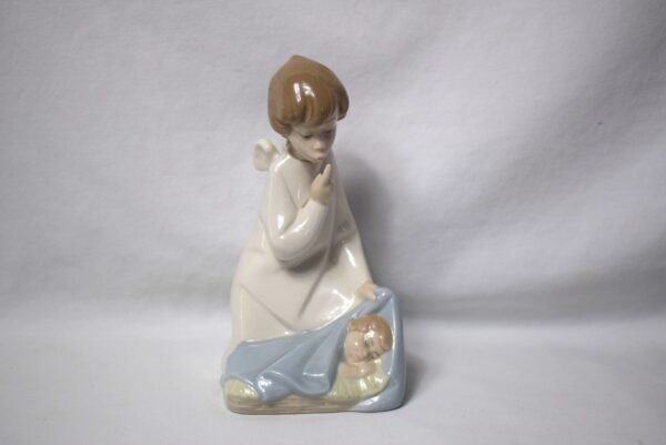Lladro #4635 Vintage 1991 Guardian Angel With Baby Spain No Box EUC