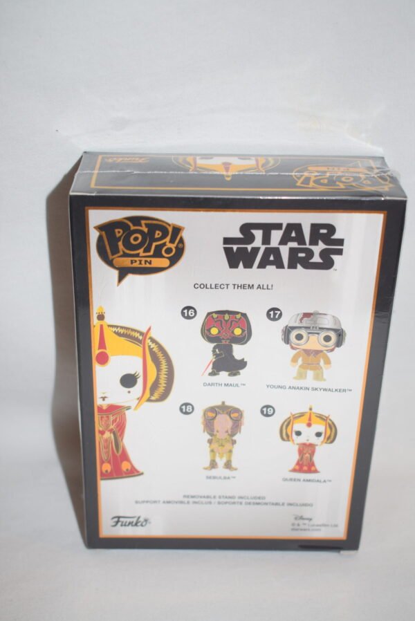 Factory Sealed NIB Funko Pop Star Wars Queen Amidala Enamel Pin #19 - Image 2