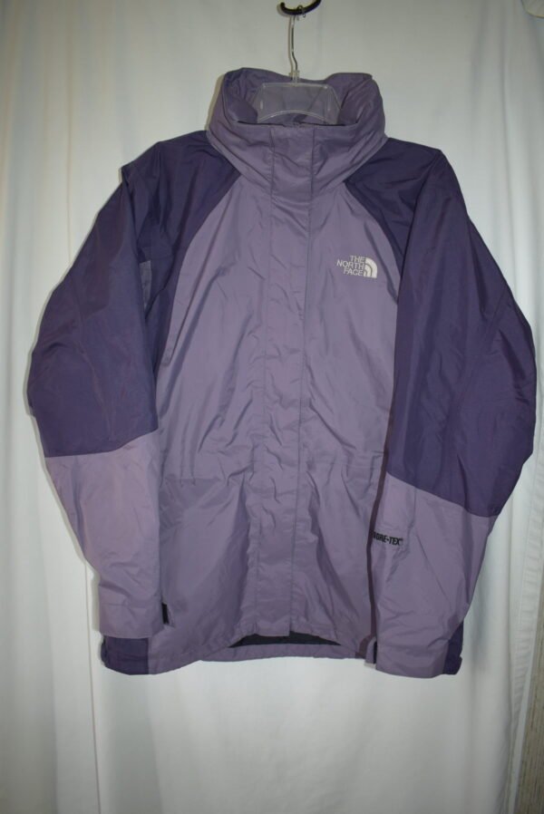 VTG 90s North Face Gore-Tex Purple Windbreaker Coat Womens Size M Full Zip Hood