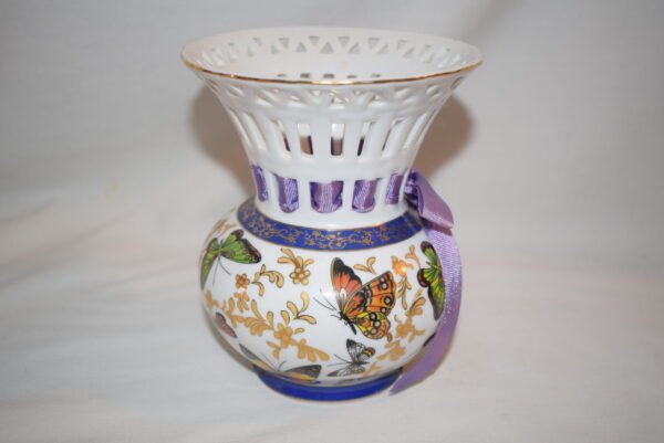 Formalities by Baum Bros Reticulated Butterfly Vase - Image 2