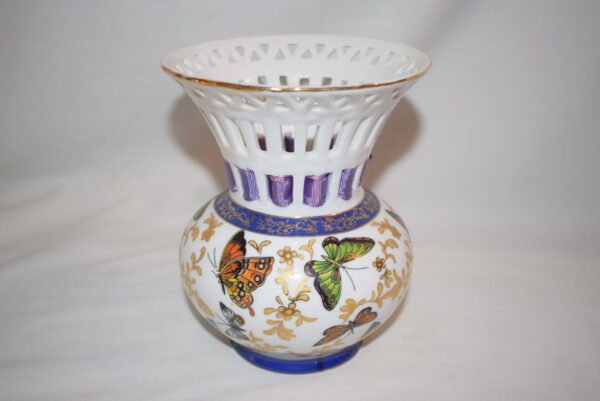 Formalities by Baum Bros Reticulated Butterfly Vase - Image 3
