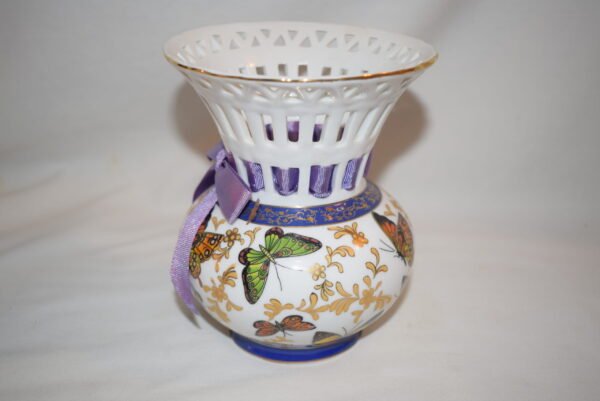 Formalities by Baum Bros Reticulated Butterfly Vase - Image 4