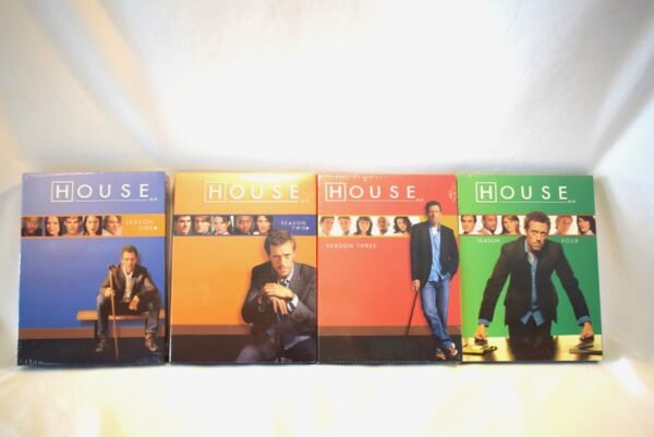 New House MD Seasons 1, 2, 3, & 4 Complete Seasons on DVD Lot