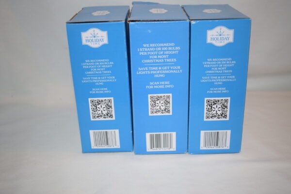2023 NIB Holiday Time 100 Warm White Mini LED Lights 3 Boxes 21 Ft Green Wire - Image 4