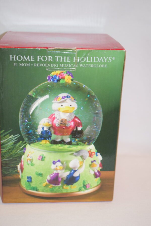 Vintage 1999 Home For The Holidays #1 Mom Musical Revolving Water Globe - Image 5