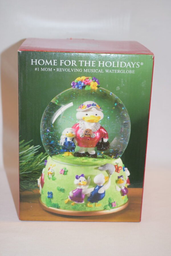 Vintage 1999 Home For The Holidays #1 Mom Musical Revolving Water Globe - Image 7