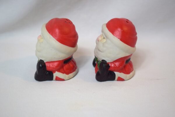 Vintage Seated Santa Claus Salt and Pepper Shakers Set - Image 4