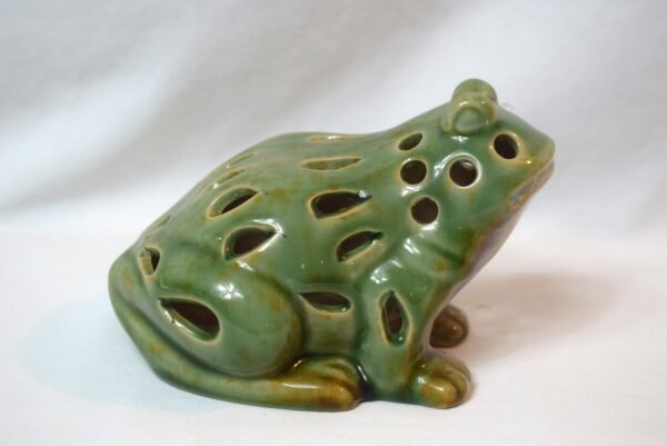 VTG Porcelain Frog Tealight Candleholder or Flower Frog Frog - Image 2