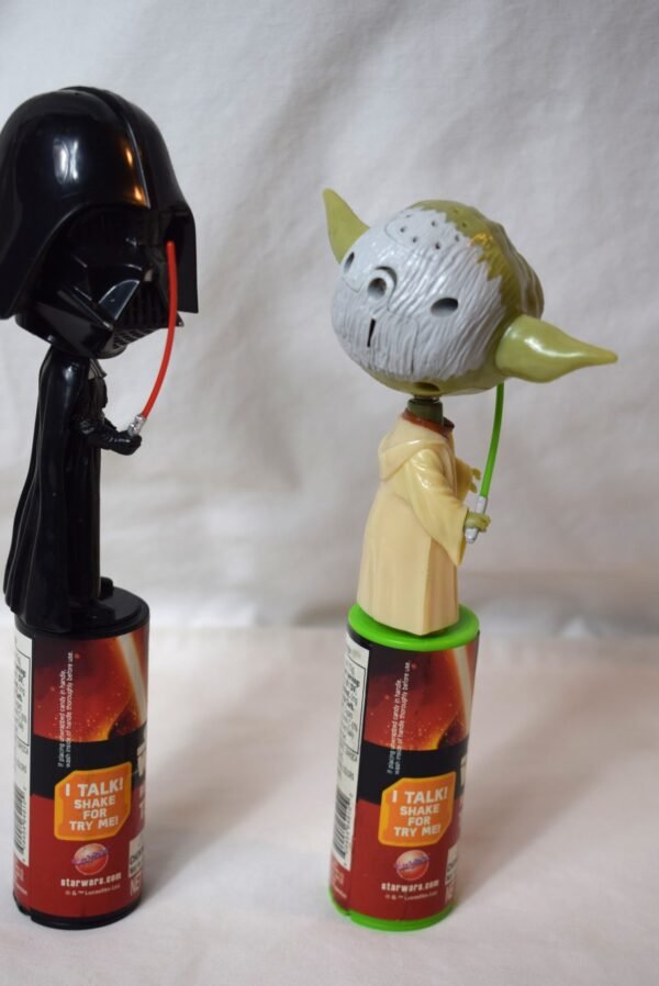 Star Wars Candy Dispenser Real Sound Talker Yoda Darth Vader Bobbleheads - Image 2