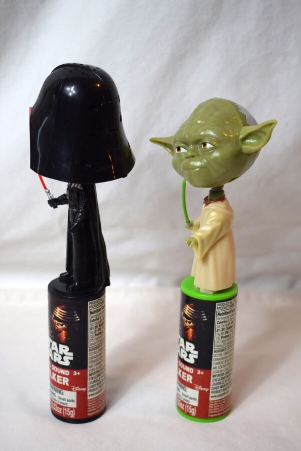 Star Wars Candy Dispenser Real Sound Talker Yoda Darth Vader Bobbleheads - Image 4