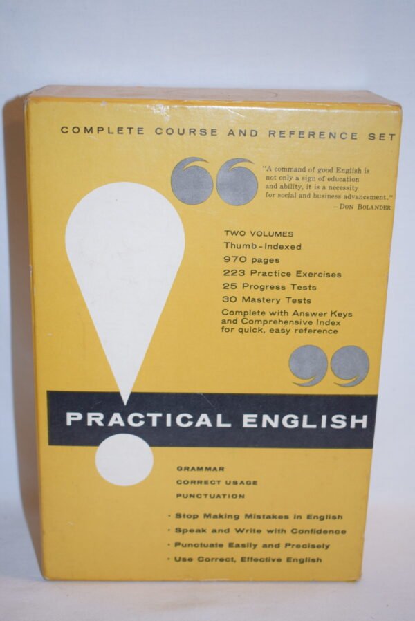 Vintage 1965 Practical English Program Course 2 Volume Set in Original Box