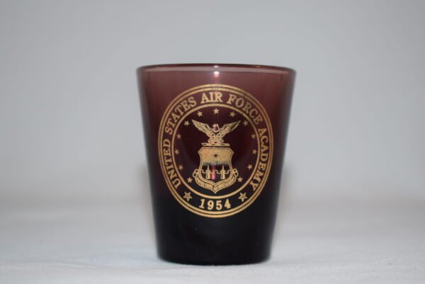 Libbey's USAF Academy Purple Amethyst Glass Shot Glass