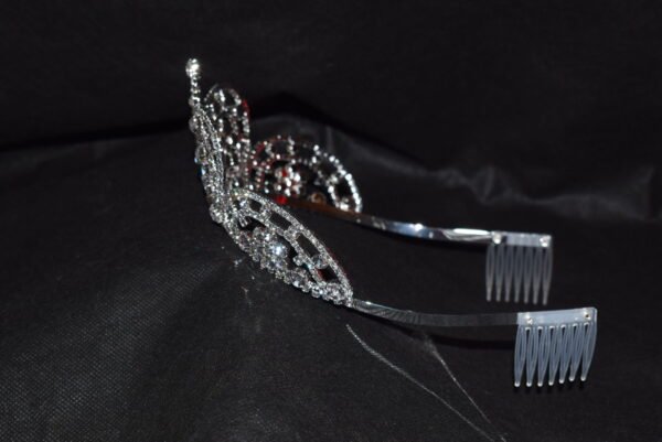 New Rhinestone Butterfly Princess Tiara Crown - Image 2