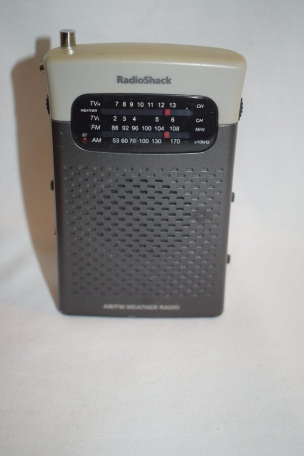 Vintage Radio Shack AM/FM/Weather Pocket Radio #12-468 Tested No Wrist Cord