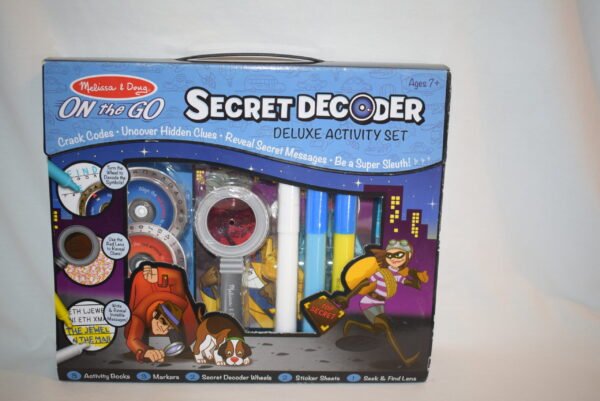 NIB MELISSA & DOUG On The Go Secret Decoder Deluxe Activity Set Super Sleuth