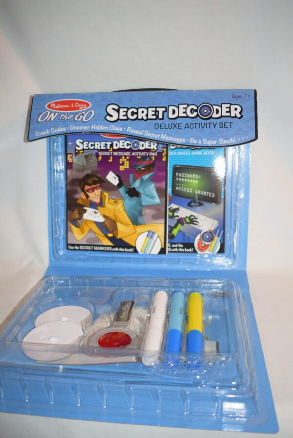 NIB MELISSA & DOUG On The Go Secret Decoder Deluxe Activity Set Super Sleuth - Image 2