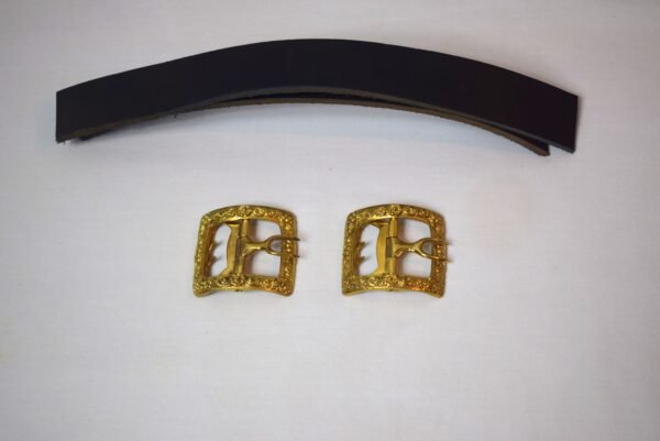 Pair Decorative Brass Boot Buckles # 1 - Image 2