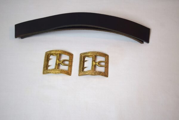 Pair Decorative Brass Boot Buckles #4 - Image 2